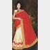 Cute’s Silk Georgette party Sharee with all over Rhine stone and golden metallic embroidery